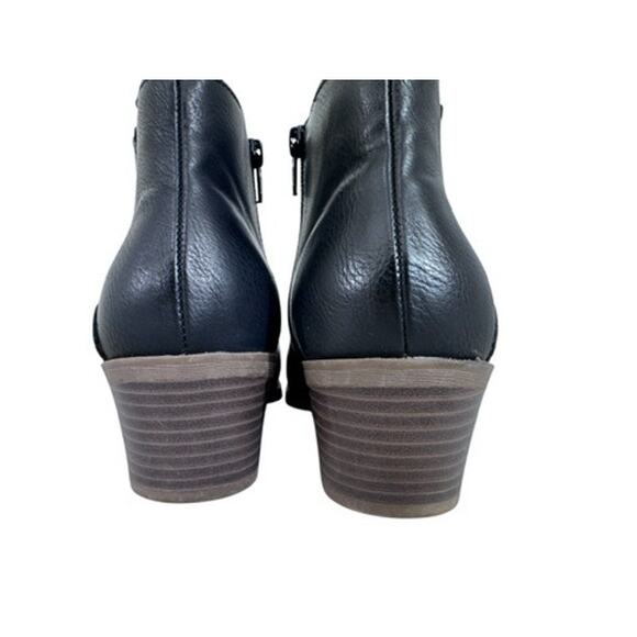 "FRYE & Co" Ankle Slip On Leather Ankle Boots‎ Size 6.5 Cowgirl Rodeo Block Heel - Picture 2 of 14